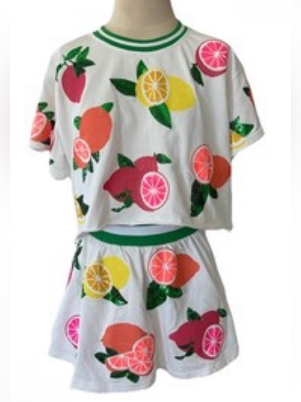 Queen of Sparkles Fruit Skirt Skort Size M